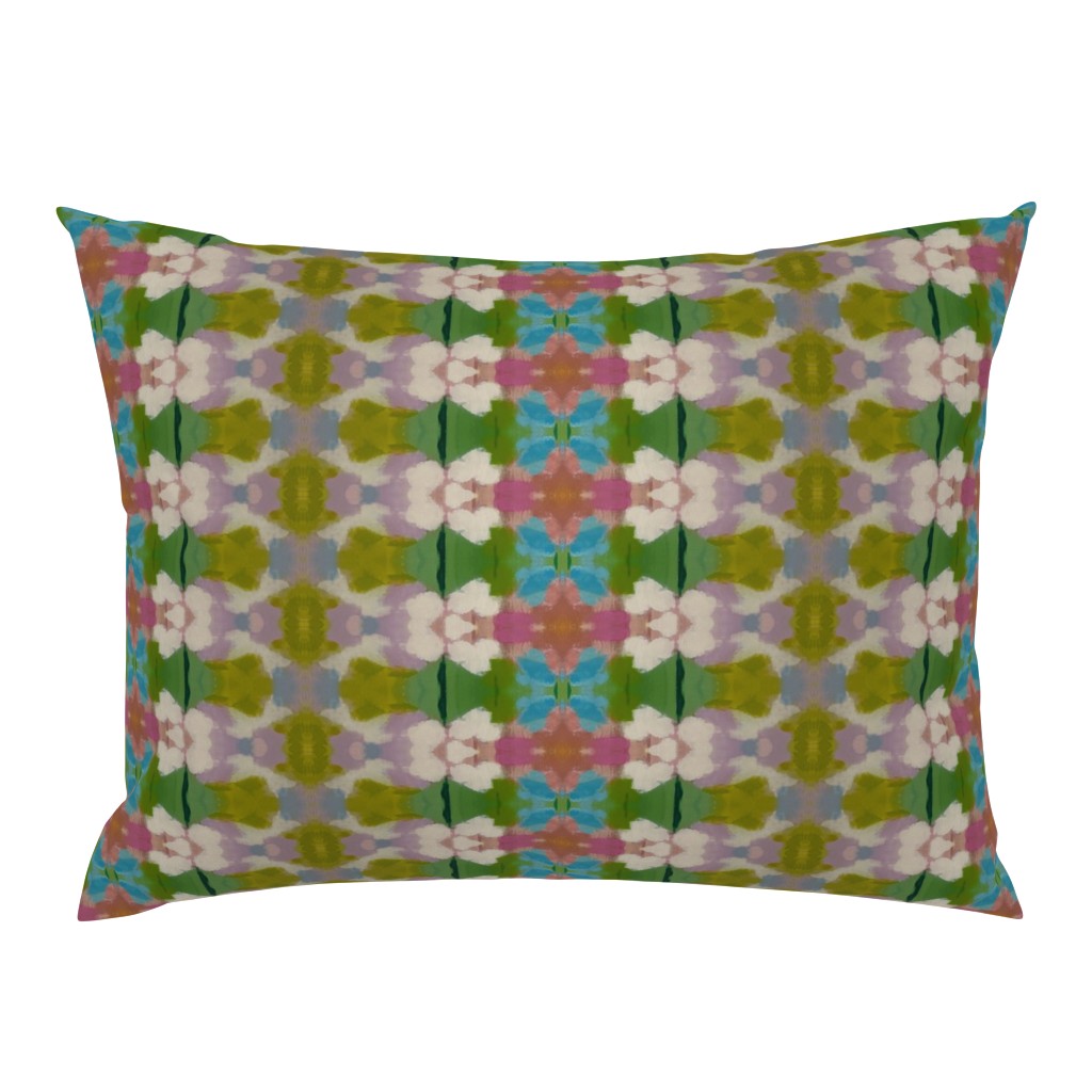 Gail abstract watercolor pillow by Betsey Johns