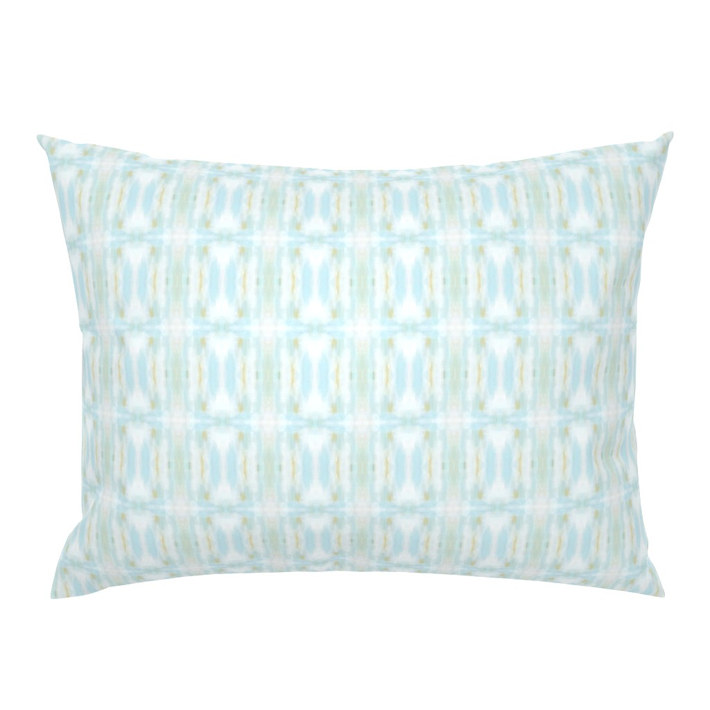 Seaglass Blue abstract watercolor pillow by Betsey Johns
