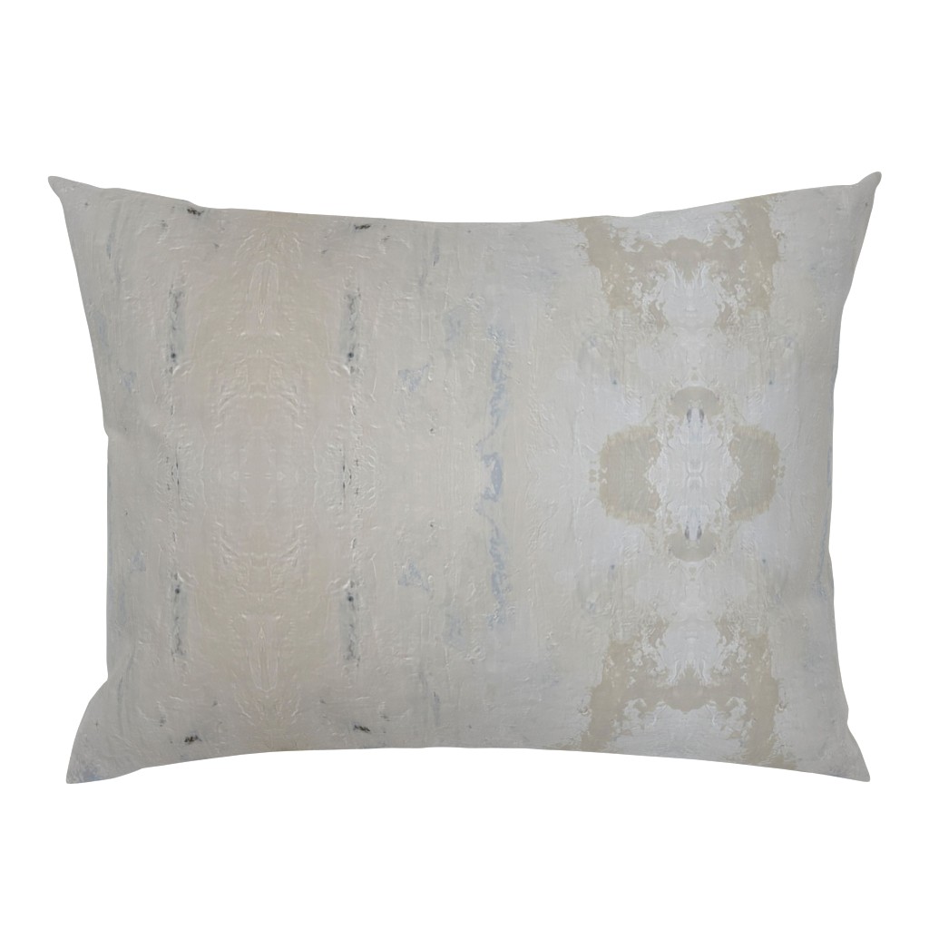 Coastline Linen Gray Beige Abstract 3 pillow by Betsey Johns