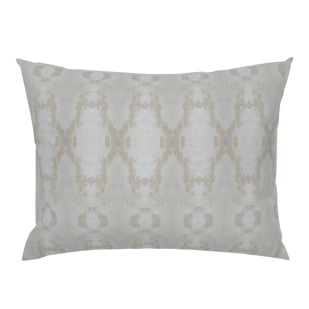 Coastline Linen Neutral Gray Beige Abstract pillow by Betsey Johns