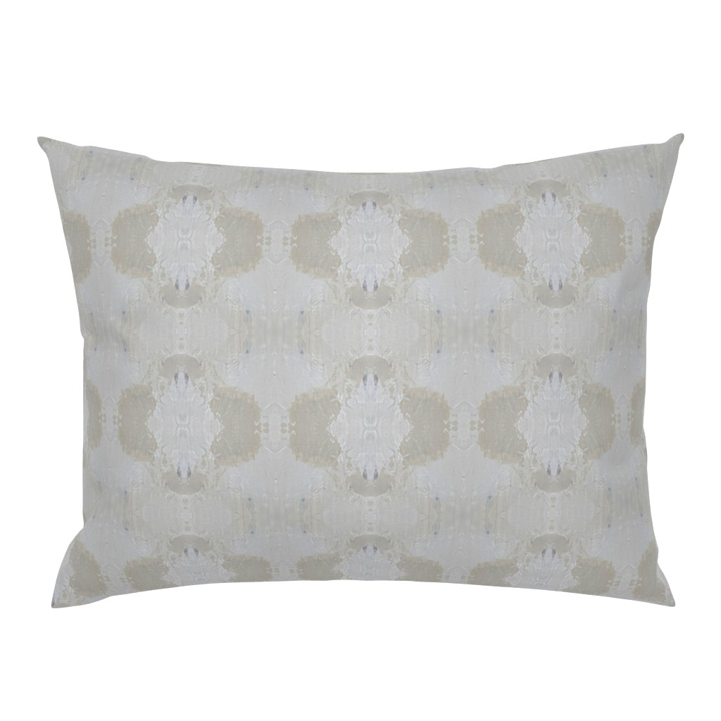 Coastline Linen Neutral Gray Beige Abstract 1 pillow by Betsey Johns
