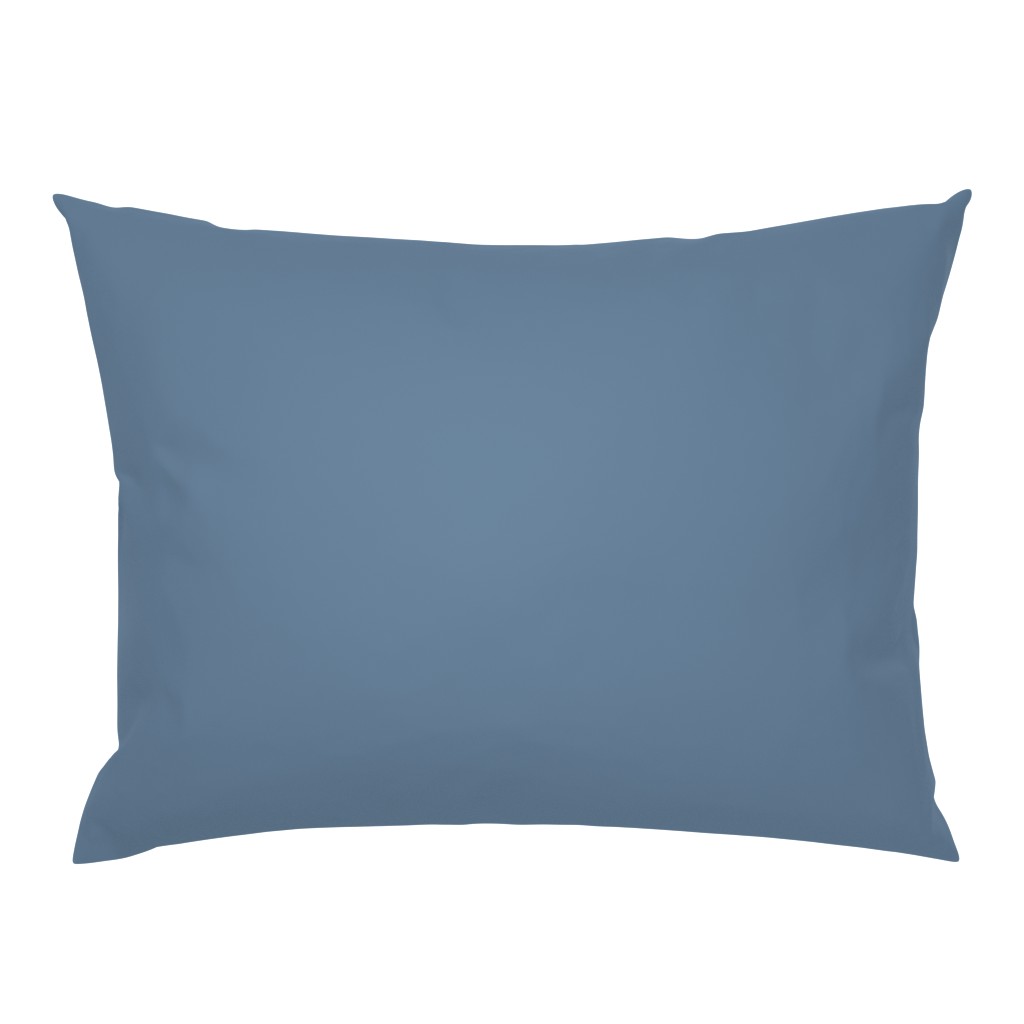 Coastline Linen Sea Glass Blue Solid pillow by Betsey Johns