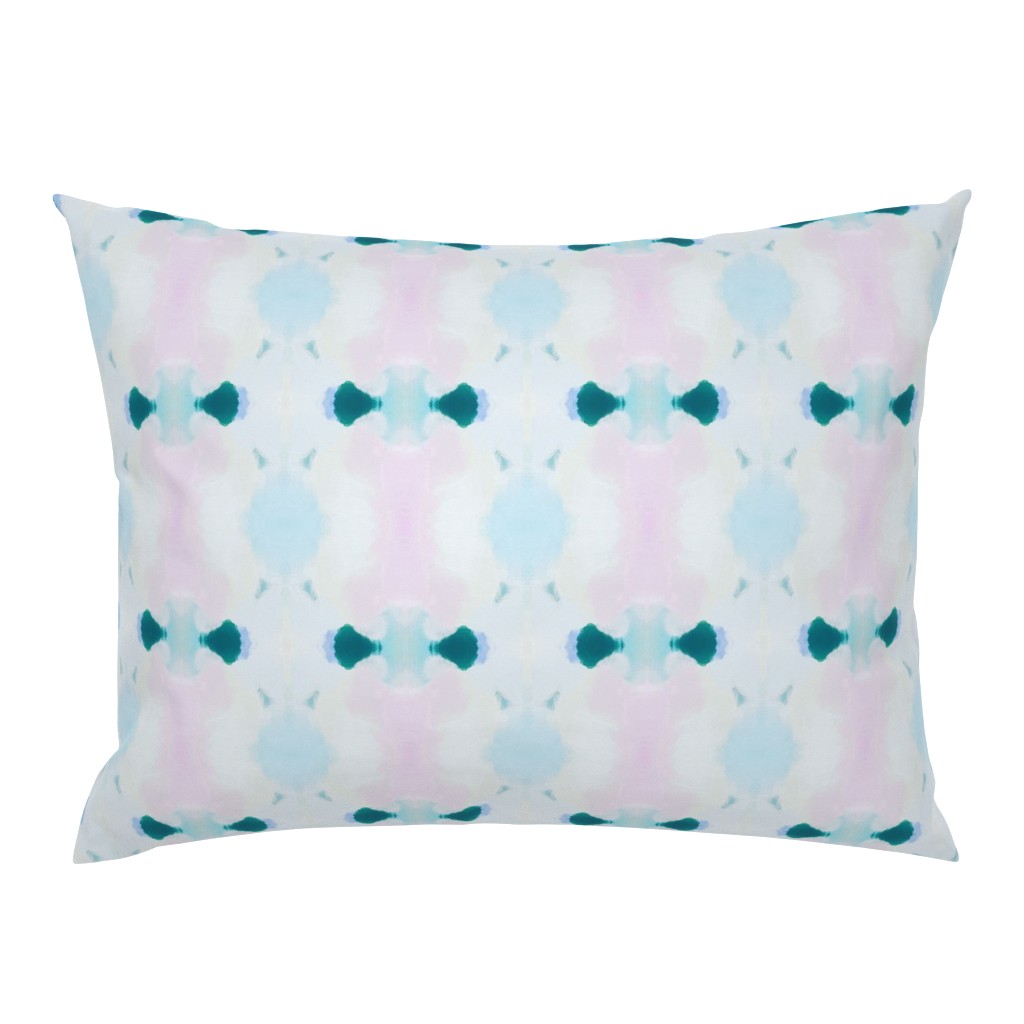 Olivia White Pale Sage Dot Abstract Watercolor 2 pillow by Betsey Johns