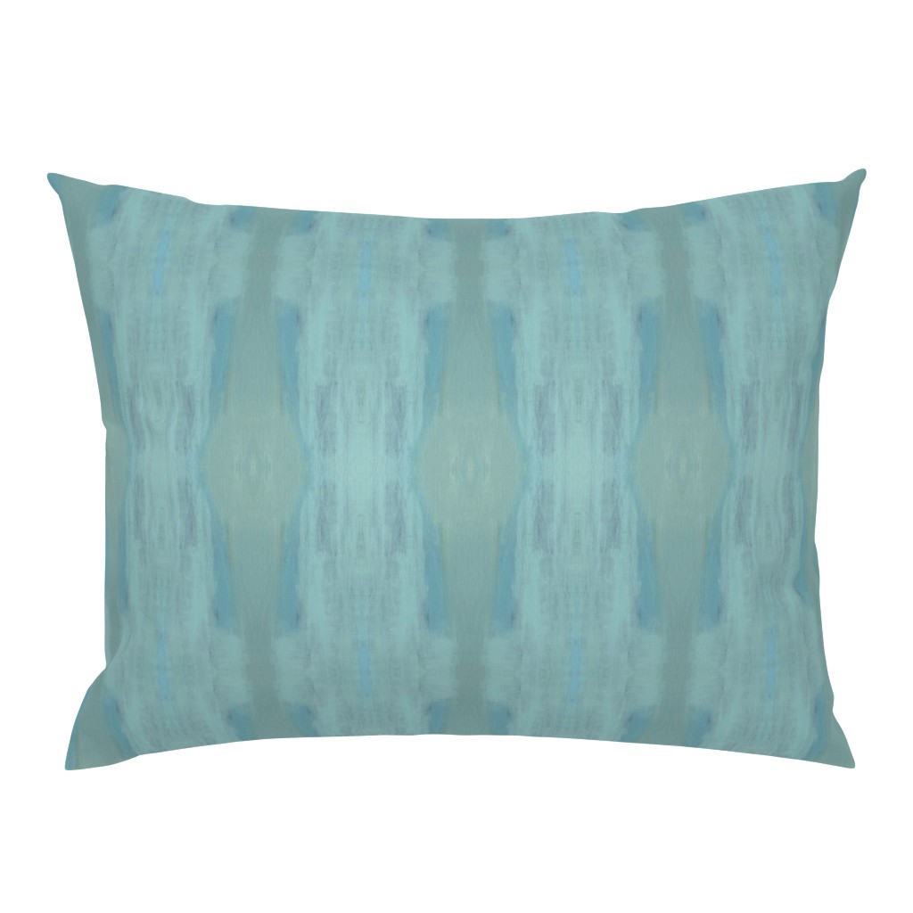 Taylor Aqua Green Coastal Abstract pillow by Betsey Johns