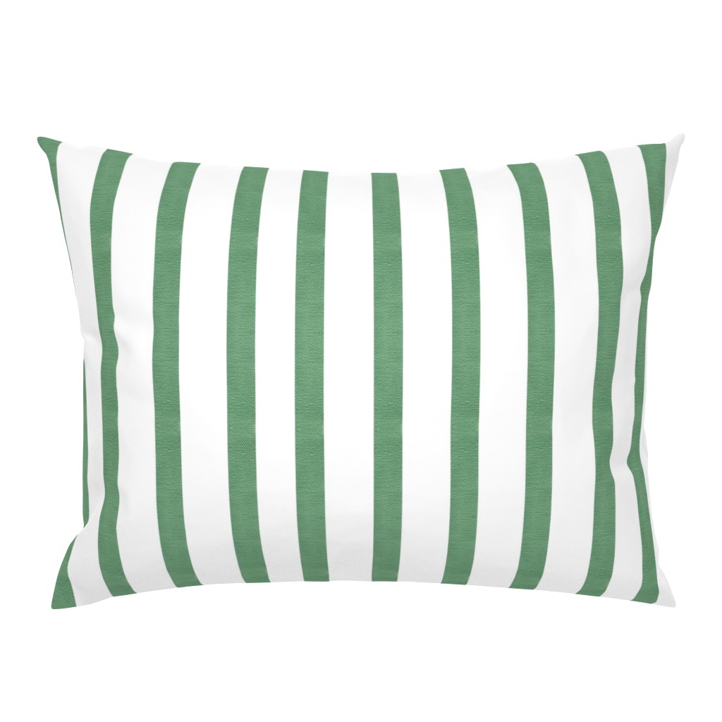 Whispers of Pink Emerald Sage Green White Striped Abstract pillow by Betsey Johns