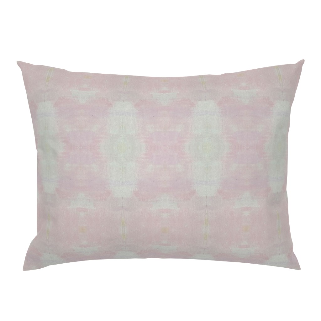 Whispers of Pink Soft Pink Gray Beige Abstract Watercolor pillow by Betsey Johns