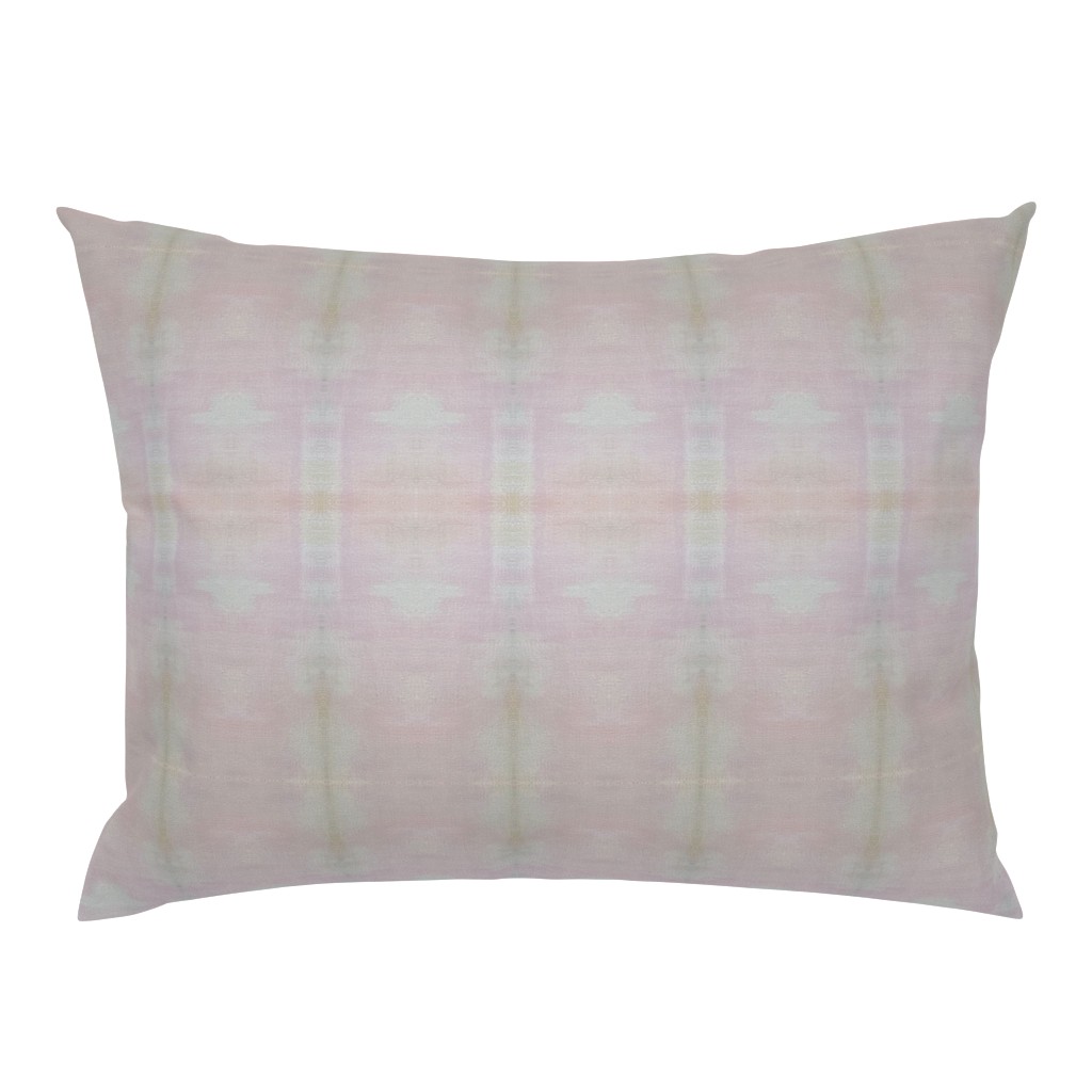 Whispers of Pink Soft Pink Gray Beige Abstract Watercolor 2 pillow by Betsey Johns